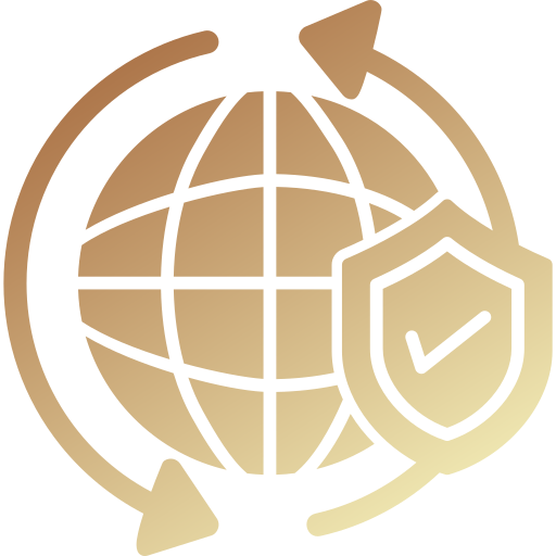 전세계 보안 Generic gradient fill icon