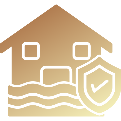 Затопленный дом Generic gradient fill иконка