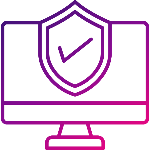 assicurazione informatica Generic gradient outline icona