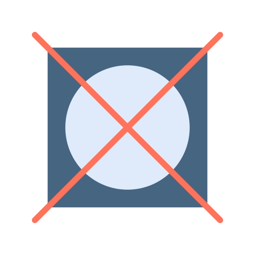 Do not tumble dry Generic color fill icon