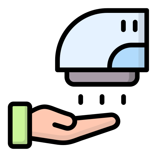 secador de manos Generic color lineal-color icono