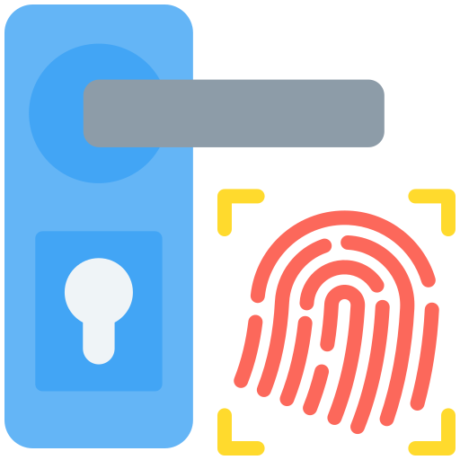 Fingerprint identification Generic color fill icon