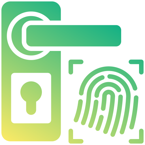 identificazione delle impronte digitali Generic gradient fill icona