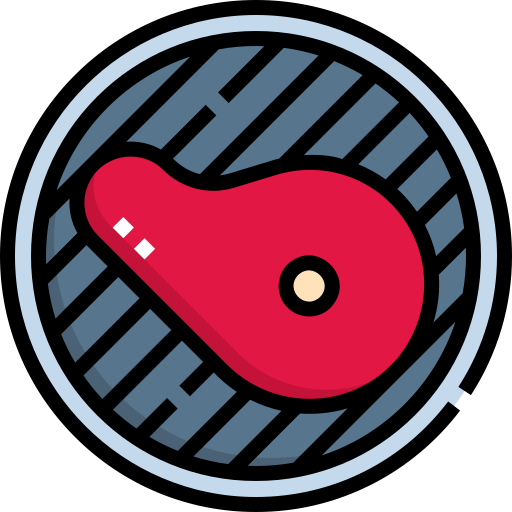 Barbecue Detailed Straight Lineal color icon