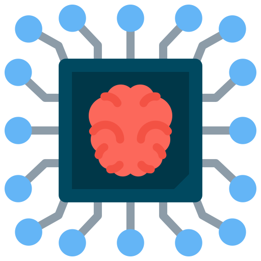 sztuczna inteligencja Generic color fill ikona