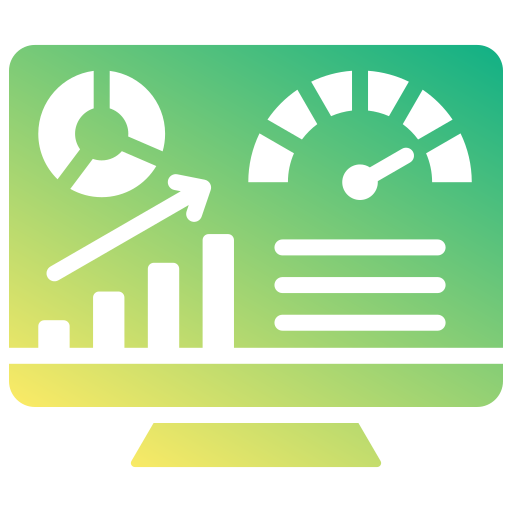 Statistical Generic gradient fill icon