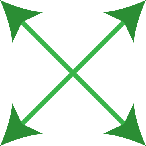 Diagonal arrow Generic color fill icon
