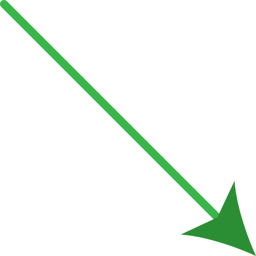 flecha diagonal Generic color fill icono