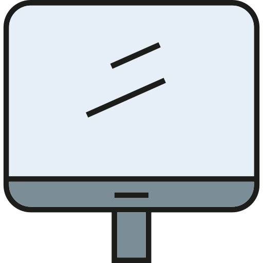컴퓨터 화면 Generic color lineal-color icon
