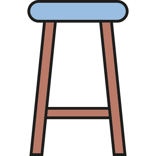 taburete de bar Generic color lineal-color icono