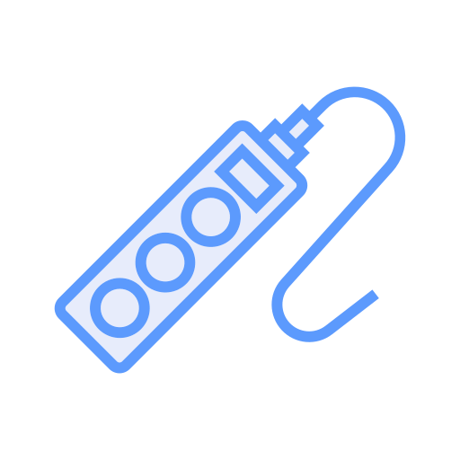 Electric plug Generic color outline icon
