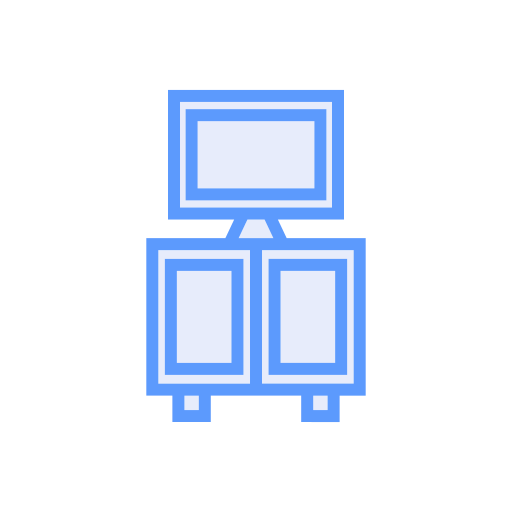 텔레비젼 테이블 Generic color outline icon