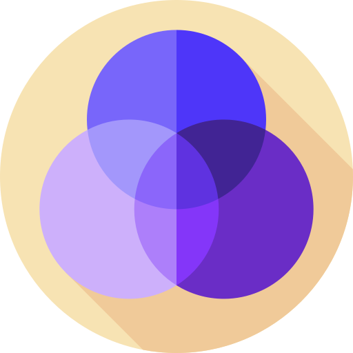色 Flat Circular Flat icon