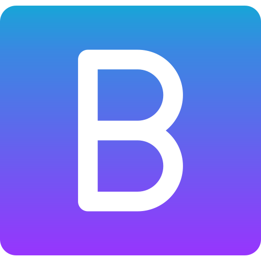 buchstabe b Generic gradient fill icon