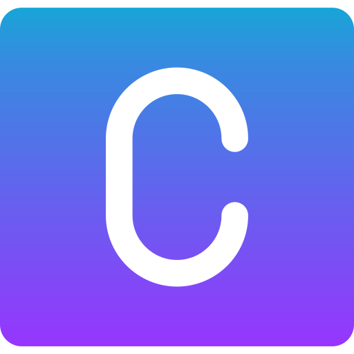 Letter c Generic gradient fill icon
