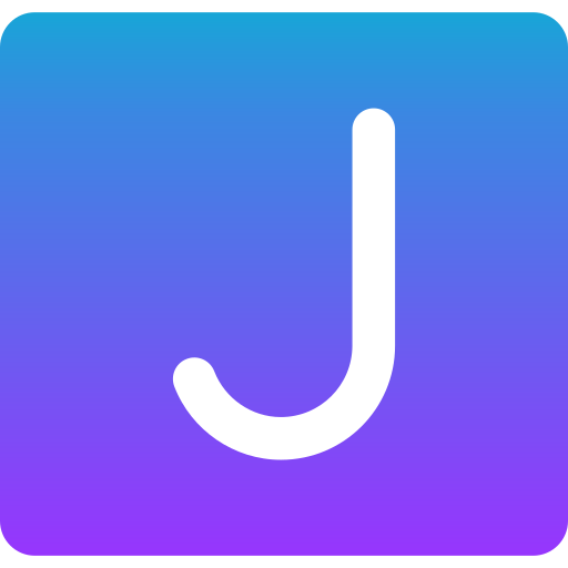 litera j Generic gradient fill ikona