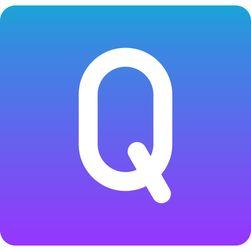 letter q Generic gradient fill icoon