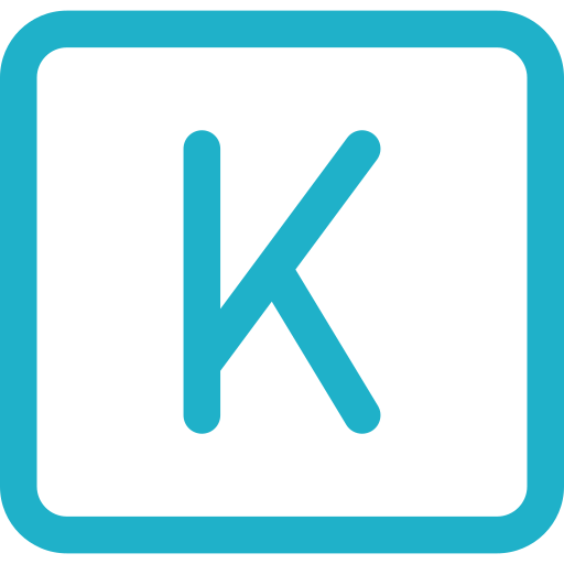 litera k Generic color outline ikona