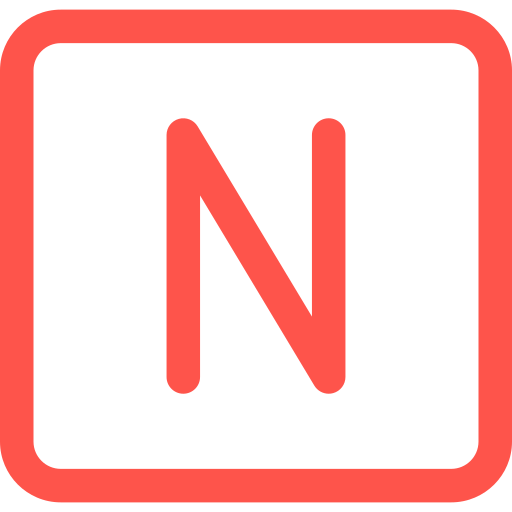 letra n Generic color outline icono