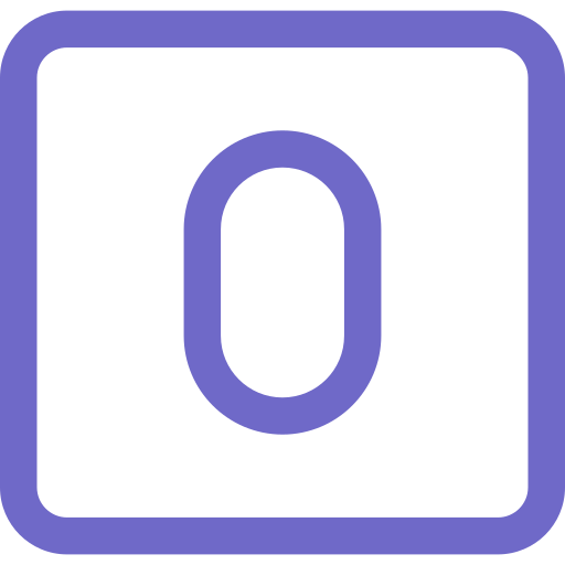 lettera o Generic color outline icona