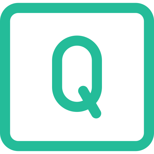 Letter q Generic color outline icon
