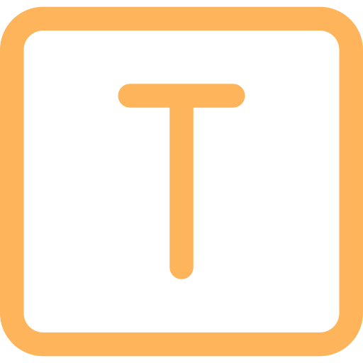 letra t Generic color outline icono