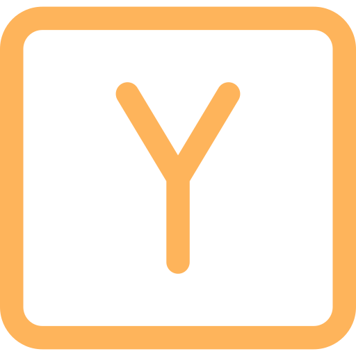 Буква у Generic color outline иконка