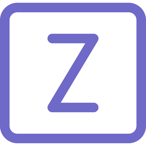 Letter z Generic color outline icon
