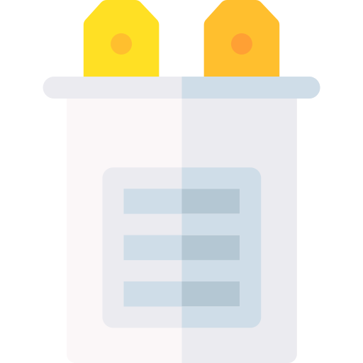 Capacitor Basic Rounded Flat icon