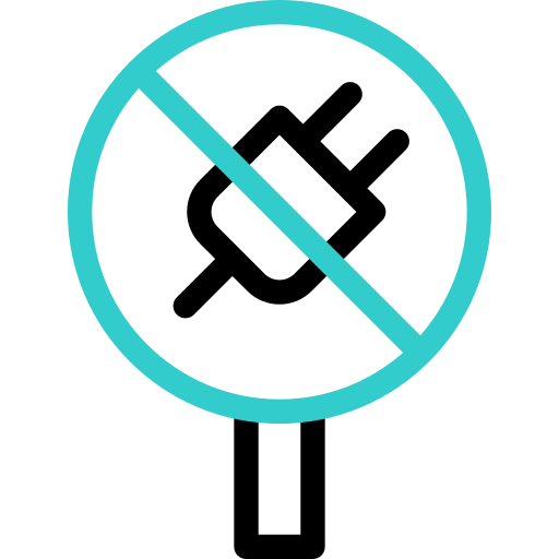 No plug Basic Accent Outline icon