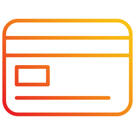 karta kredytowa Generic gradient outline ikona