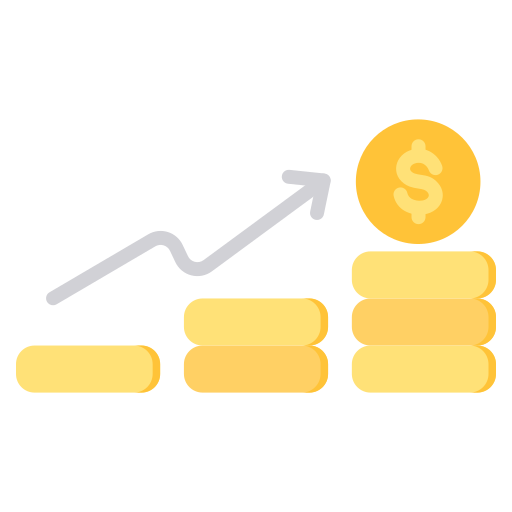 bénéfice financier Generic color fill Icône