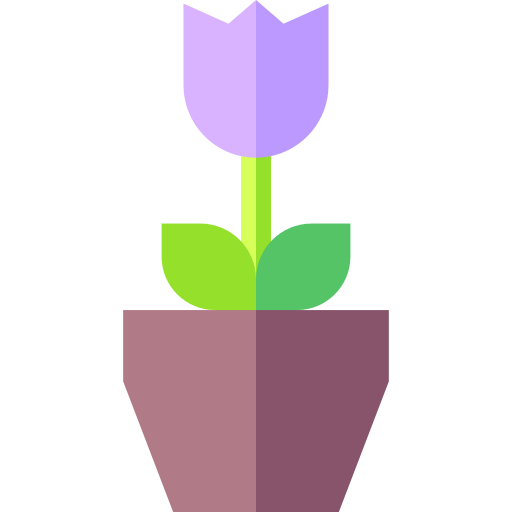 vaso de flores Basic Straight Flat Ícone