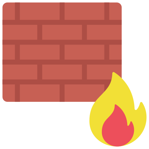 Firewall Juicy Fish Flat icon