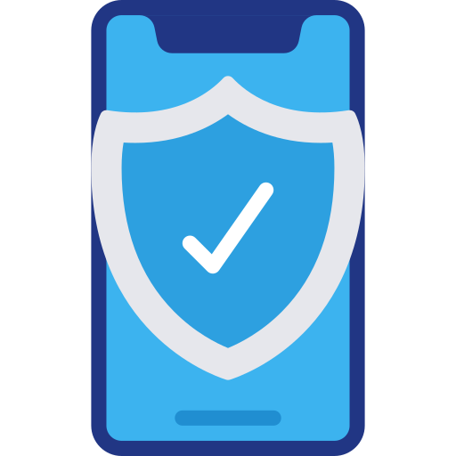 Mobile security Juicy Fish Flat icon