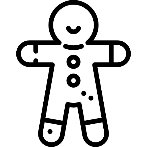 hombre de pan de jengibre Special Lineal icono