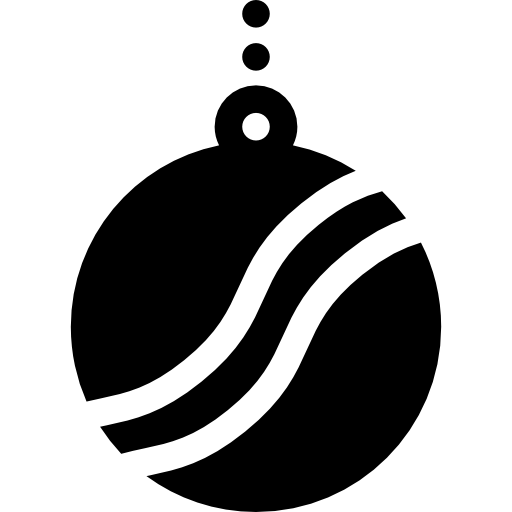 pelota de navidad  icono