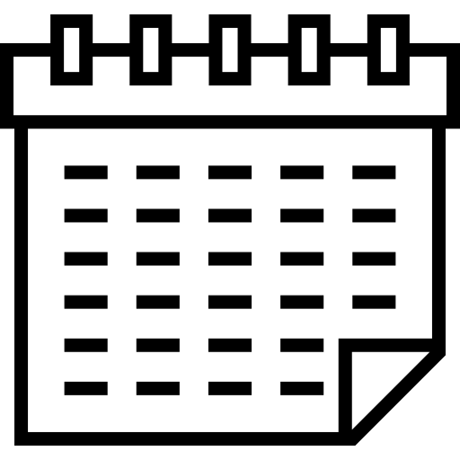 calendario Special Lineal icono