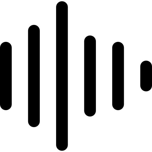barras de sonido  icono