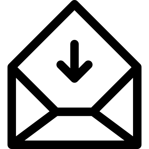 boîte de réception e-mail  Icône