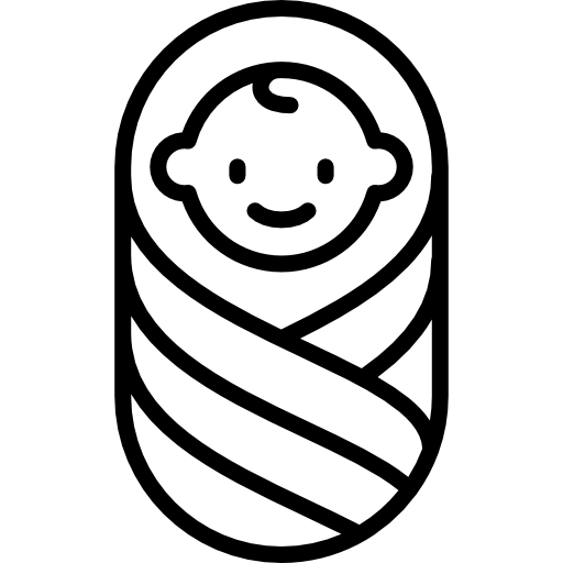 래핑 된 아기 Special Lineal icon