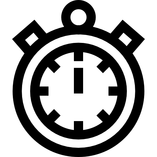 regulator czasowy Basic Straight Lineal ikona