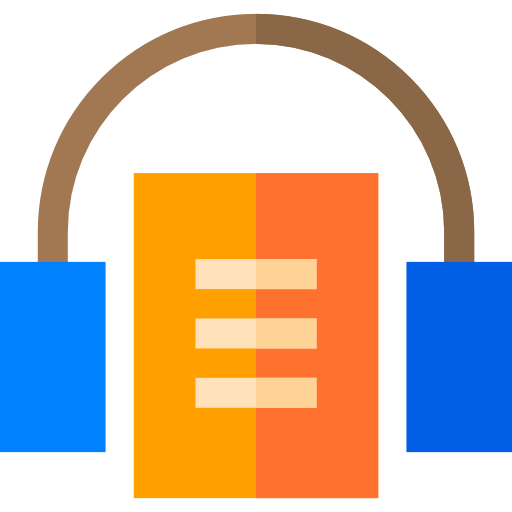 audioboek Basic Straight Flat icoon