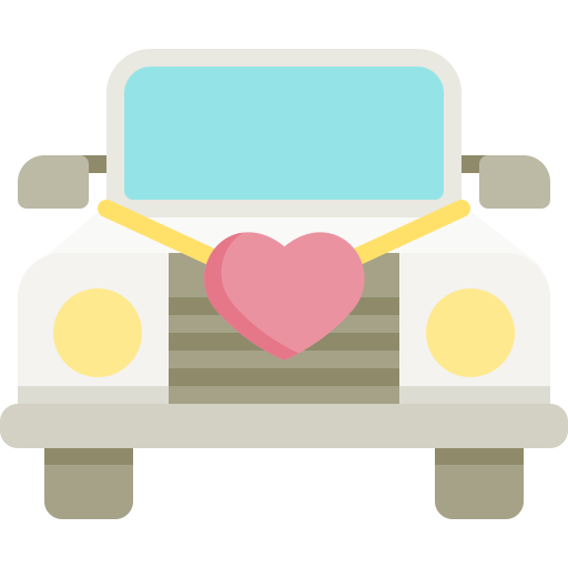 Wedding car Special Flat icon