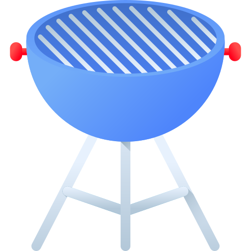 barbecue 3D Color Icône