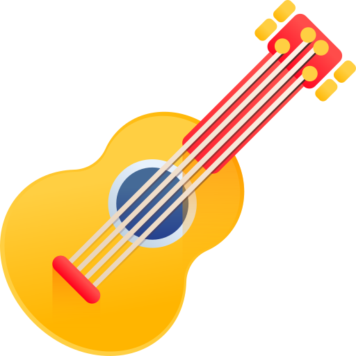ukulele 3D Color icon