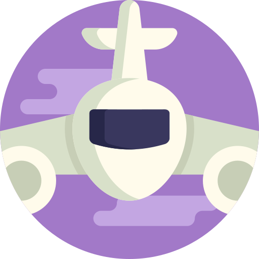 samolot Detailed Flat Circular Flat ikona