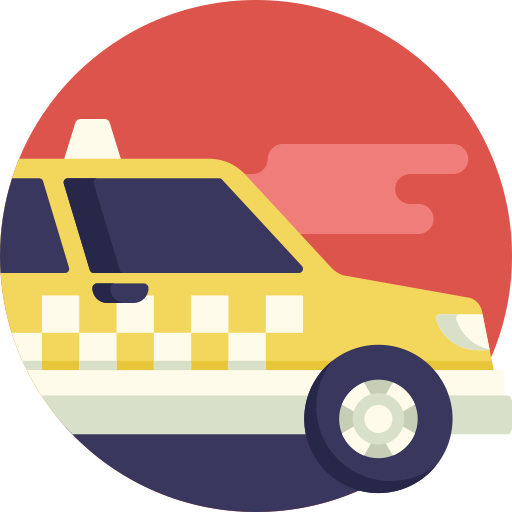 Taxi Detailed Flat Circular Flat icon
