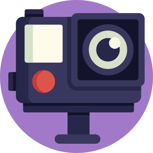 Action camera Detailed Flat Circular Flat icon