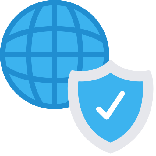 Internet security Juicy Fish Flat icon